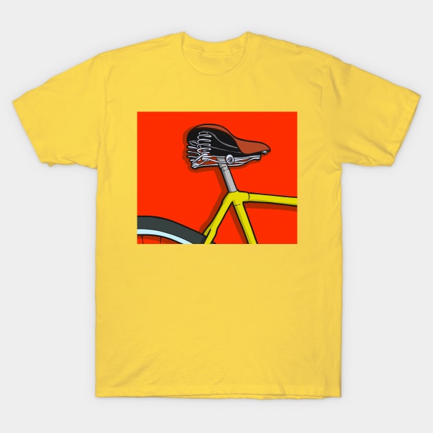 Vintage Bicycle Cartoon Style T-Shirt by thelazypigeon